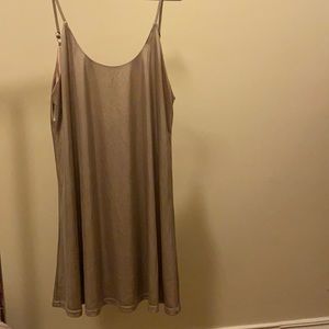 Gold metallic dress